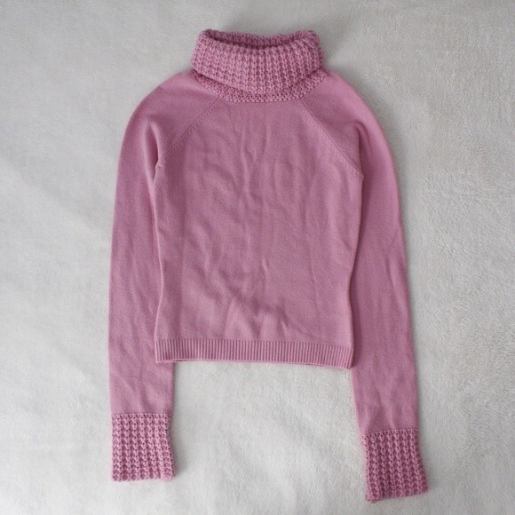Pink turtleneck sweatshirt - Picture 1 of 5